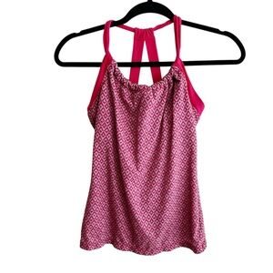 Prana Quinn Performance Double Racerback Shelf Bra Yoga Active Tank Top